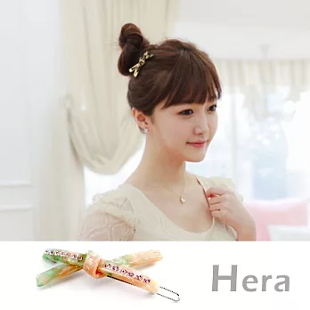 【Hera】赫拉 豹紋渲染交叉蝴蝶結邊夾/髮夾/髮扣(五色任選)亮果綠