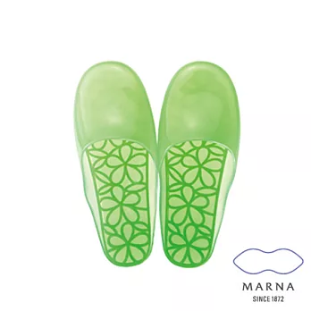 【MARNA】浴室大花款拖鞋M(綠)