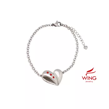 [WING Jewelry]鍺石系列傾心手鍊紅水鑽