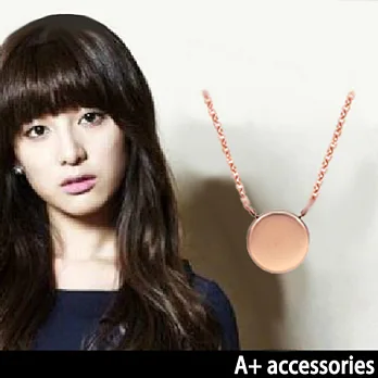 A+ accessories 韓劇 同款玫瑰金許願小金豆鎖骨鍊