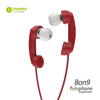 hoomia好米亞 Bon9 TELEPHONE 電話設計耳機-英國紅RED