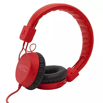 瑞典 WeSC Piston 基本款 耳罩式耳機 附麥克風 (亮紅色)