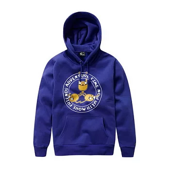 【CACO】探險活寶．授權款．3隻老皮歡樂連帽長TM寶藍色