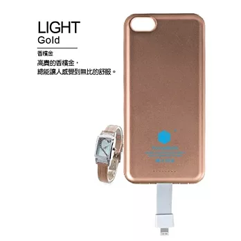 S.T.U. iPhone 5S/ 5 超薄背殼磁吸分離式行動電源 - IOS7可用 金色