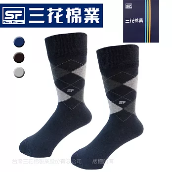 【三花棉業】500_三花少男休閒棉襪深藍
