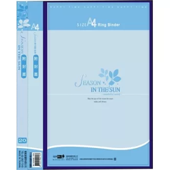 飛耀附封面色板40入資料簿藍