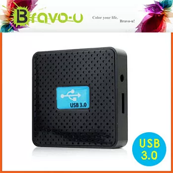 Bravo-u 4 PORT USB 3.0 HUB 集線器(黑)