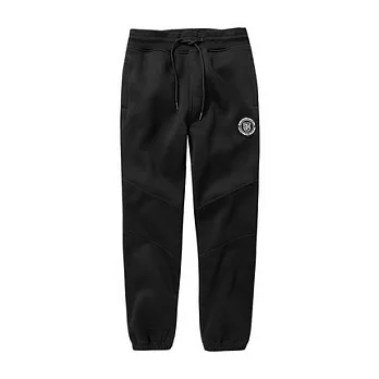 【CACO】SEVEN HEAVEN．個性潮流．圓章刷毛棉褲S黑