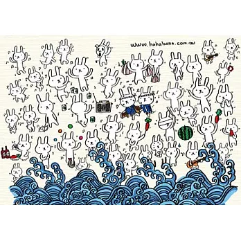 設計明信片｜夏天的兔子