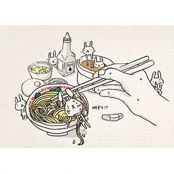 設計明信片｜吃麵兔