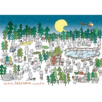 設計明信片｜冬天的兔子