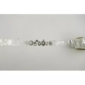 Round top 和紙膠帶寶石(燙銀)