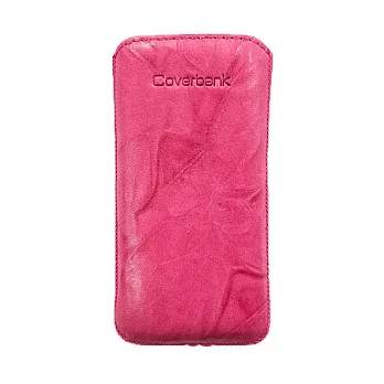 鴻海 Coverbank 伊斯坦堡手作真皮皮套 Nature for iPhone 5s/5c/5 (海軍藍)香妃粉