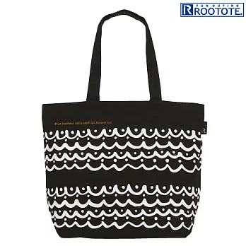 日本ROOTOTE幾何印花12盎司帆布托特包-花邊(201304)