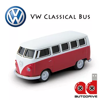 AutoDrive 汽車造型隨身碟 - 1962 VW Classical Bus (8G-紅)