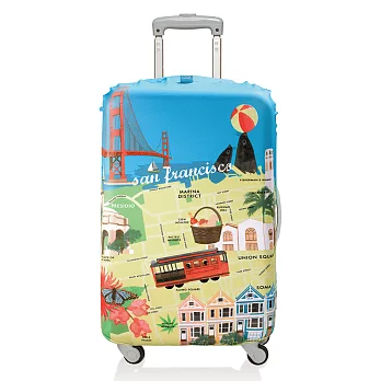 LOQI 行李箱套│舊金山【S 號】