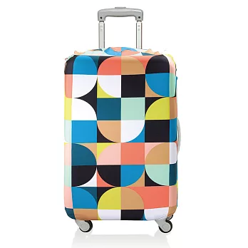 LOQI 行李箱套│圓圈【L 號】
