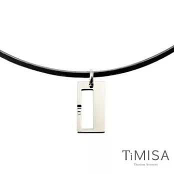TiMISA《扣住幸福-小》 鈦項圈 - 45公分