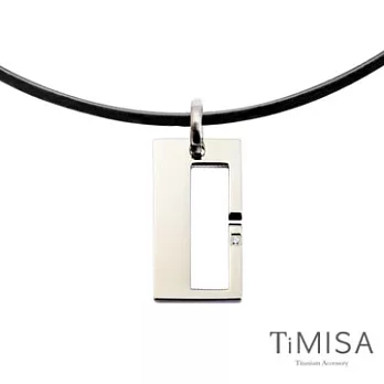TiMISA《扣住幸福-大》鈦項圈 - 50公分