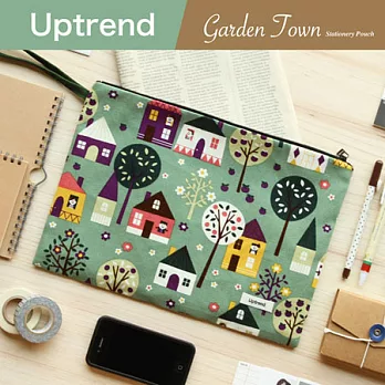 Uptrend Plus Size文具收納包- 莊園小鎮(forest)