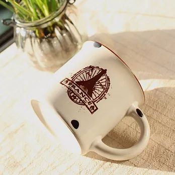 幸福鐵塔陶瓷馬克杯‧仿舊復古琺瑯杯造型