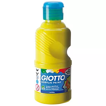 【義大利 GIOTTO】壓克力兒童顏料(單罐)250ml-黃