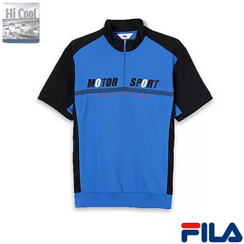 FILA 男仕躍動休閒上衣1TEN-1442-AB-M運動藍