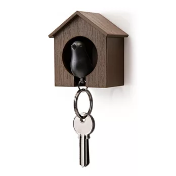 QUALY 雀兒哨匙圈(咖啡屋+黑鳥)