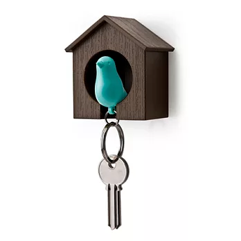 QUALY 雀兒哨匙圈(咖啡屋+藍鳥)