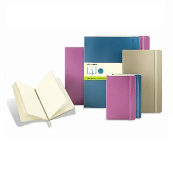 Moleskine 彩色空白軟皮筆記本(口袋型/蘭花紫)
