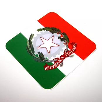 【國旗商品創意館】義大利國徽旗方形抗ＵＶ、防水貼紙／Italy／世界多國款可選購