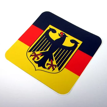 【國旗商品創意館】德國徽旗方形抗ＵＶ、防水貼紙／Germany／世界多國款可選購