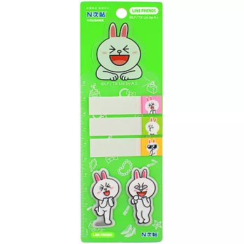 [N次貼] 5款100張透明標籤-LINE兔兔 - 62092