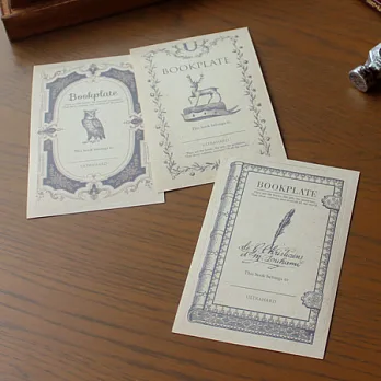 ultrahard Bookplate 藏書票貼紙組