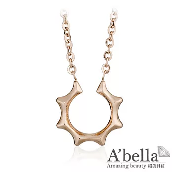 A’bella【燦陽之約】白鋼項鍊-主君的太陽-蘇志燮孔孝真同款-獨家玫瑰金款式燦陽之約