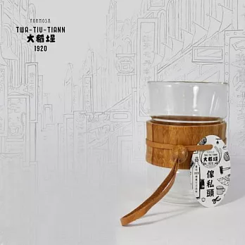 1920大稻埕傢俬頭系列-玻璃竹木茶杯玻璃、竹木