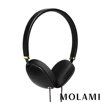 Molami Plica 小羊皮可拆式耳罩耳機黑金