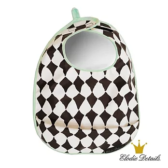 【瑞典ELODIE DETAILS】北歐時尚精品防水口袋圍兜 - 風潮菱格 Graphic Grace