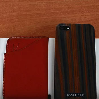 MAXTREND自然風格iPhone5/5s天然原木手機保護殼(天然黑檀MT011027WE1)天然黑檀