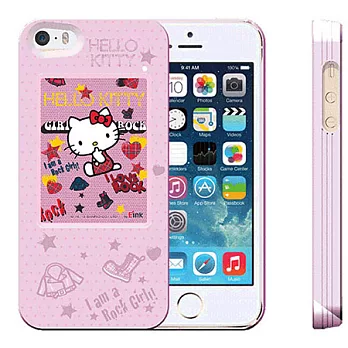 炫幻手機背蓋iPhone 5/5S專用-三麗鷗系列(搖滾Kitty)