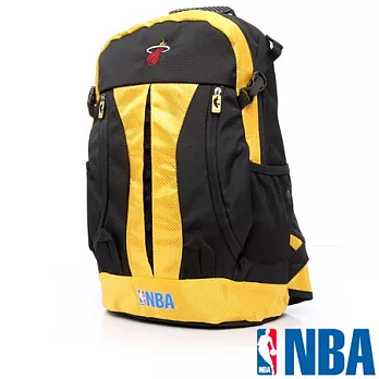 NBA 飛翔運動後背包(熱火隊)RLB0004C-黑/黃
