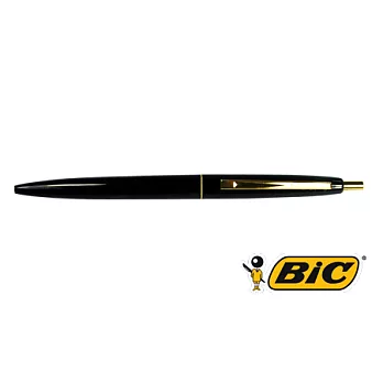 BIC CLIC GOLD 0.7金夾按壓圓珠筆黑
