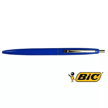 BIC CLIC GOLD 0.7金夾按壓圓珠筆藍