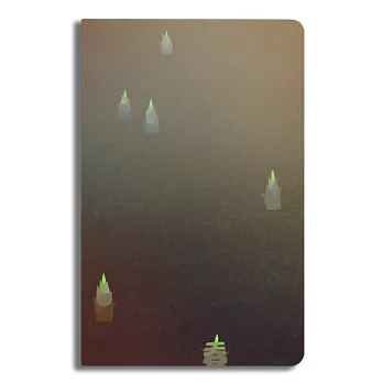 【不言四季系列】創意車縫線筆記本-春和煦。A5（格子）