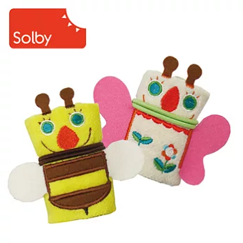 日本Solby小圍兜禮盒-蜜蜂&蝴蝶