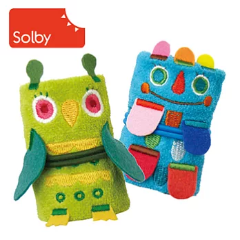 日本Solby小圍兜禮盒-貓頭鷹&蛾