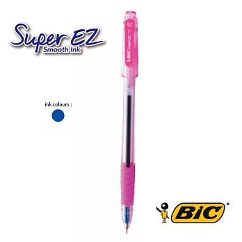 BIC SUPER EASY 超滑順0.7新型混合圓珠筆桃紅