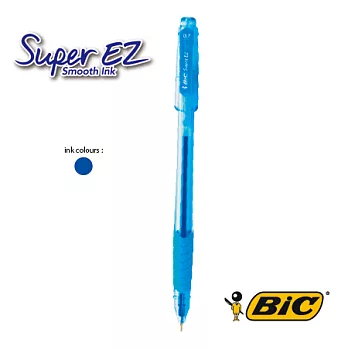 BIC SUPER EASY 超滑順0.7新型混合圓珠筆粉藍