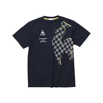 le coq sportif 公雞 圓領短袖T恤M藍色