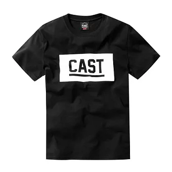 【CACO】CACO ST．美式街頭．CAST方框短T(男)M黑